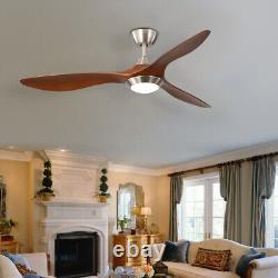 Ventilateur de plafond avec télécommande 42, 52 pouces et lumière LED réglable, vitesse du vent et minuteur
