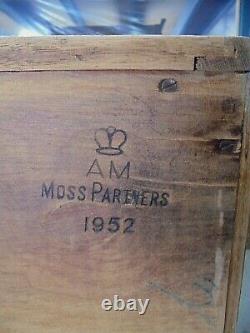 Vintage Retro MID Century Raf Air Ministry Military Light Chêne Chest Of Drawers