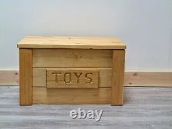 White Personnalisé Toy Box Grey