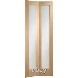 XL Pattern 10 Oak 1 Panneau Complète Bifold Door/ Total Width 30 X 78